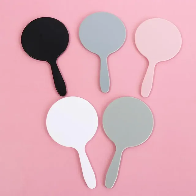 Miroir maquillage rond poignée ergonomique léger fin… – vue 2