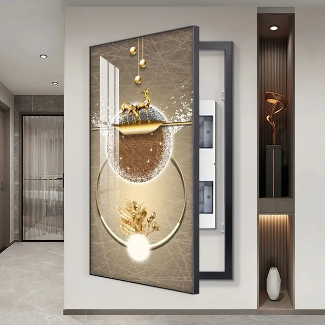 Moderne Décoratif Couvre Électrique Panneau de Peinture… – vue 5