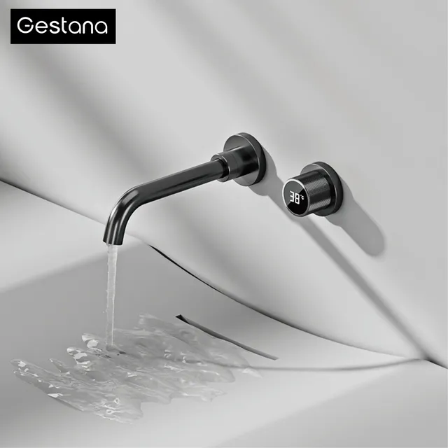 Gestana-Robinet de salle de bain en laiton noir à… – vue 2