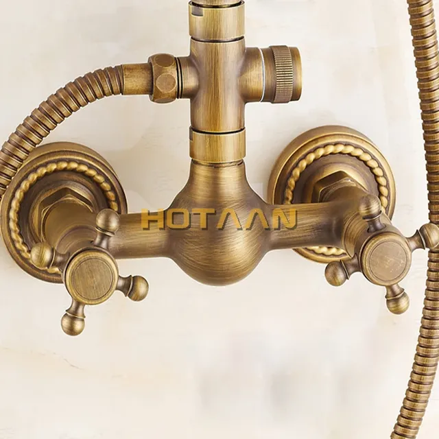 HOSurface-Ensemble de douche à effet pluie en laiton… – vue 3