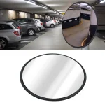 Miroir de sécurité incurvé, support robuste, miroir convexe rond d&rsquo;intérieur avec support mural pour Garage, magasin, entrepôt, Parking