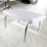 Tabouret de salle de bain Portable léger, pieds antidérapants, facile à assembler, trous de Drainage robustes, chaise de baignoire, salle de bain