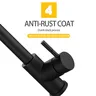 Robinet d'évier de cuisine tactile noir mat – vue 2