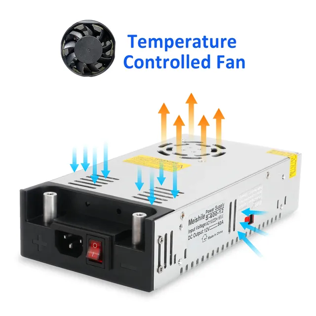 Alimentation à découpage SMPS AC 110V 220V à DC 12V 24V… – vue 3