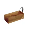 Baignoire îlot rectangulaire acrylique translucide ambre… – vue 1