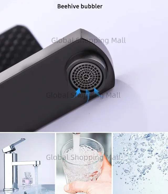 Robinet de salle de bains monotrou mitigeur d'eau chaude… – vue 5
