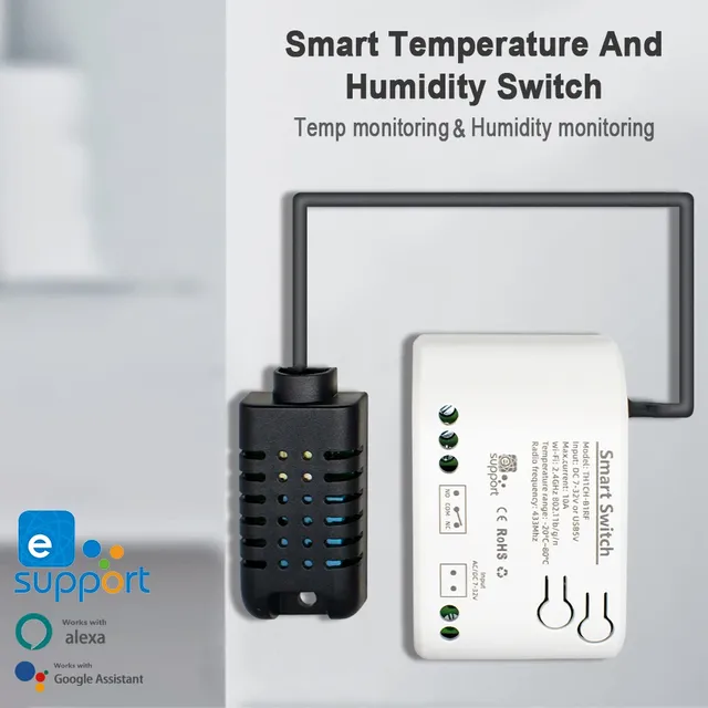 WiFi Smart Température Humidité Capteur Moniteur… – vue 2