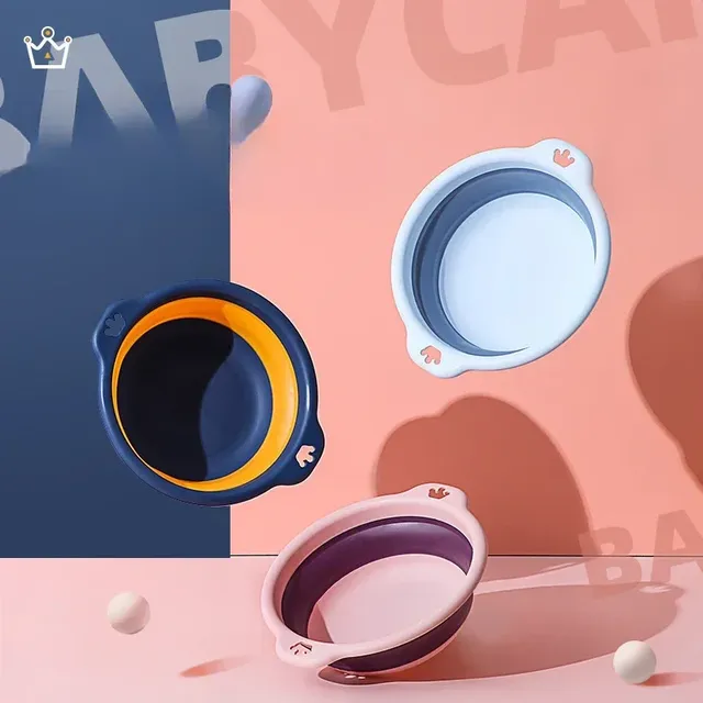 Bassin pliable portable plastique silicone voyage… – vue 4