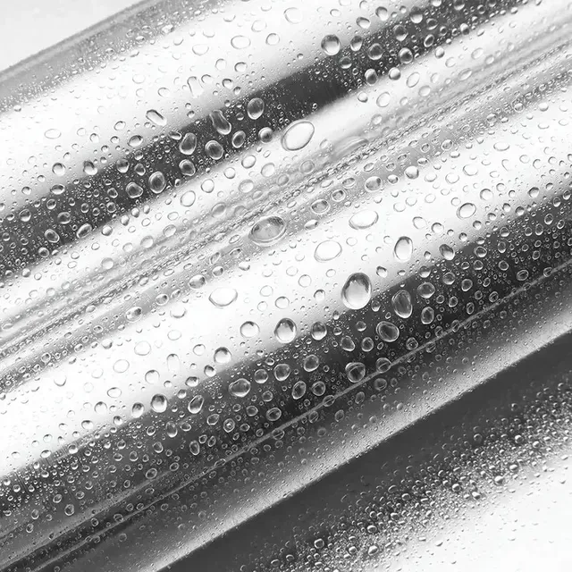 Papier peint amovible en PVC inoxydable et argent brossé – vue 4