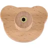 Bouton de tiroir en bois mignon en forme d'ours avec vis – vue 5