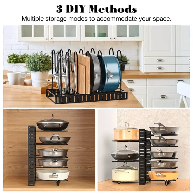 Organisateur de support de casseroles sous armoire – vue 3
