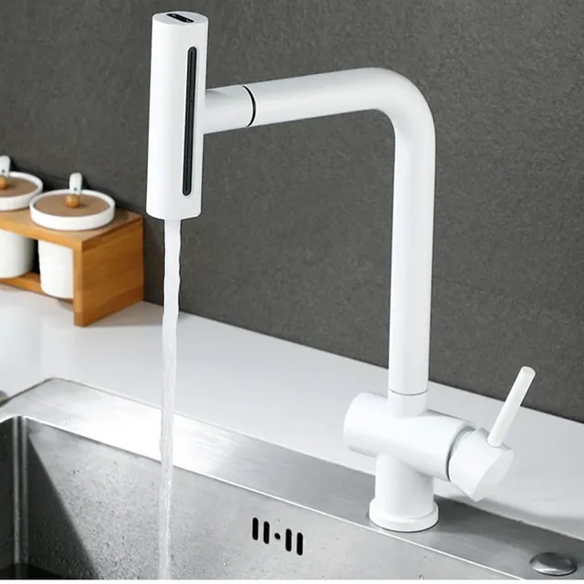 Cascade retirer robinet de cuisine monté sur le pont… – vue 3