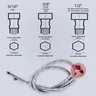 Robinet de cuisine en acier inoxydable – vue 4