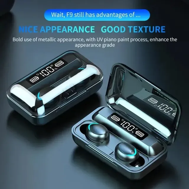 Écouteurs Bluetooth étanches sans fil F9 – vue 2
