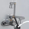 Robinet de cuisine mural en acier inoxydable – vue 5