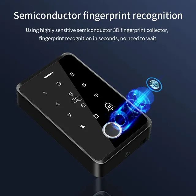Clavier de contrôle d'accès par empreinte digitale WiFi… – vue 3