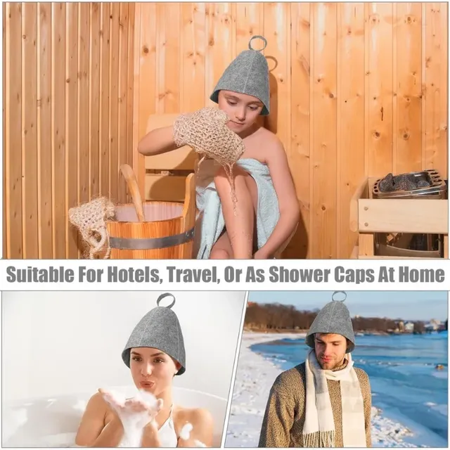 Chapeau de Sauna en laine pour hommes et femmes – vue 6