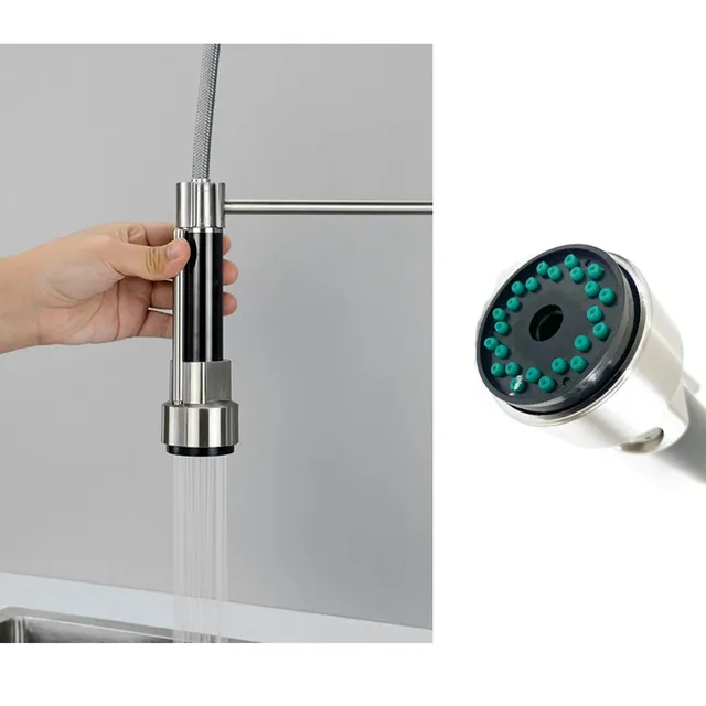 Buse de pulvérisation de robinet de cuisine en or Rose… – vue 4