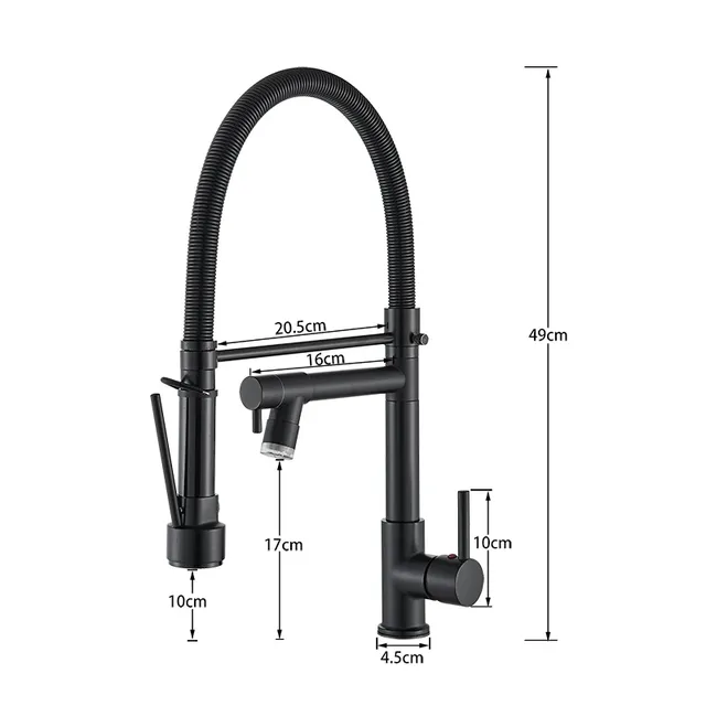 Robinet de cuisine LED à ressort – vue 6