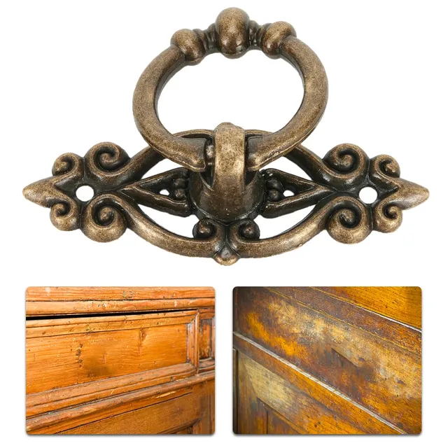 Poignée de porte d'armoire rétro en alliage Antique – vue 4