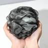 Lot trois poufs douche filet éponges bain exfoliantes… – vue 3
