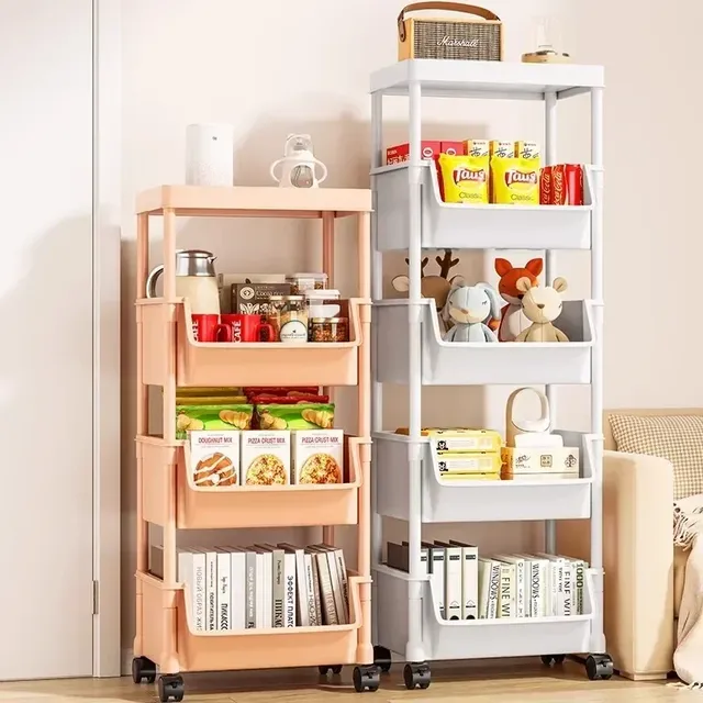 Chariot bibliothèque cuisine rangement fente armoire de… – vue 3