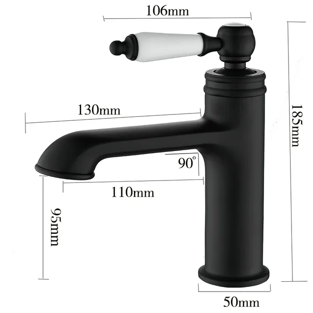 Robinet mitigeur de lavabo de salle de bains – vue 7