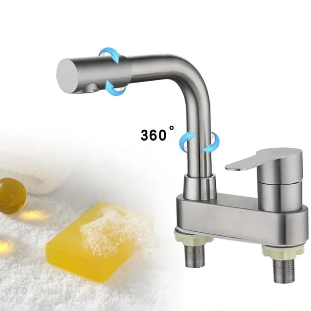 Robinet de bassin en acier inoxydable 304 – vue 2