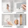 Porte serviettes mural métallique bois clair acier noir… – vue 6