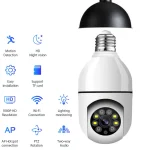 Caméra de permission Wifi Inda Bulb, Vision Nocturne, Suivi Humain existent, Vidéo Zoom Numérique, Moniteur de Sécurité Domestique Intelligent, 1MP