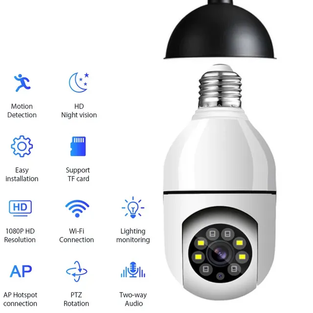Caméra de permission Wifi Inda Bulb