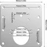 Kit de plaque de réparation de charnières d'armoire – vue 3