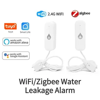 Détecteur fuite eau connecté Zigbee sans fil compatible Tuya Alexa…