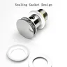 Bonde vidange poussoir clic clac laiton massif inox… – vue 3