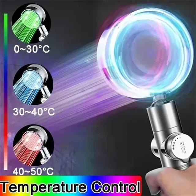 Pommeau de douche LED 7 couleurs/contrôle de température – vue 5