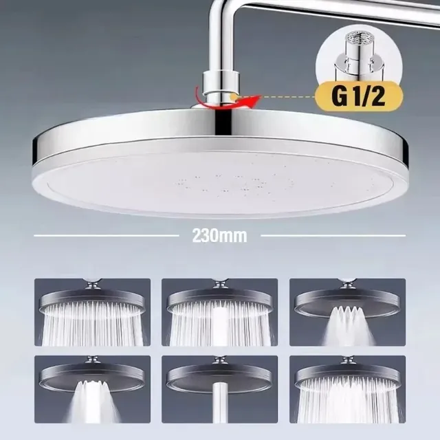 Nouveau 6 Modes réglable grande pomme de douche à effet… – vue 2
