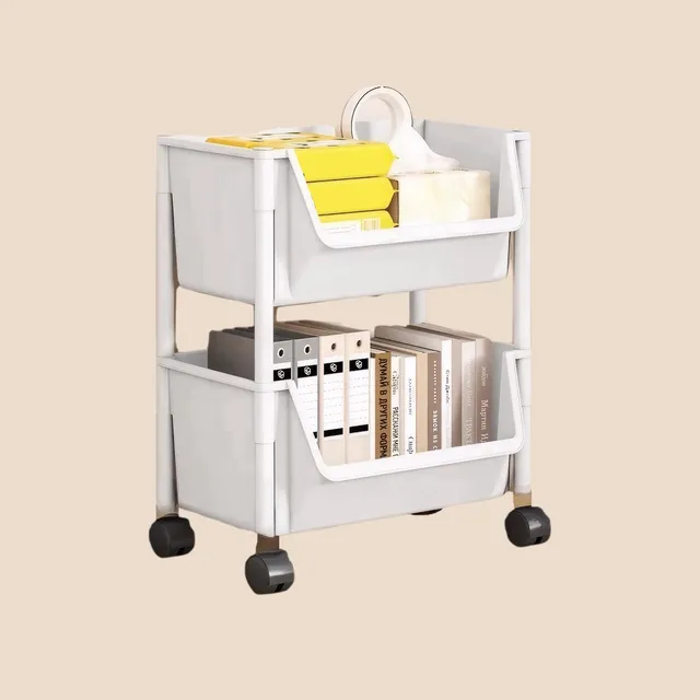 Chariot bibliothèque cuisine étagère de rangement coin… – vue 4