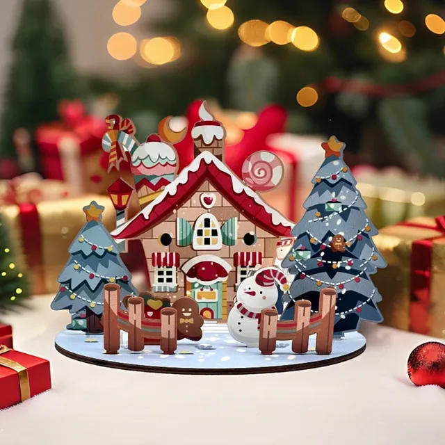 Maison de dessin animé de Noël décorative – vue 4