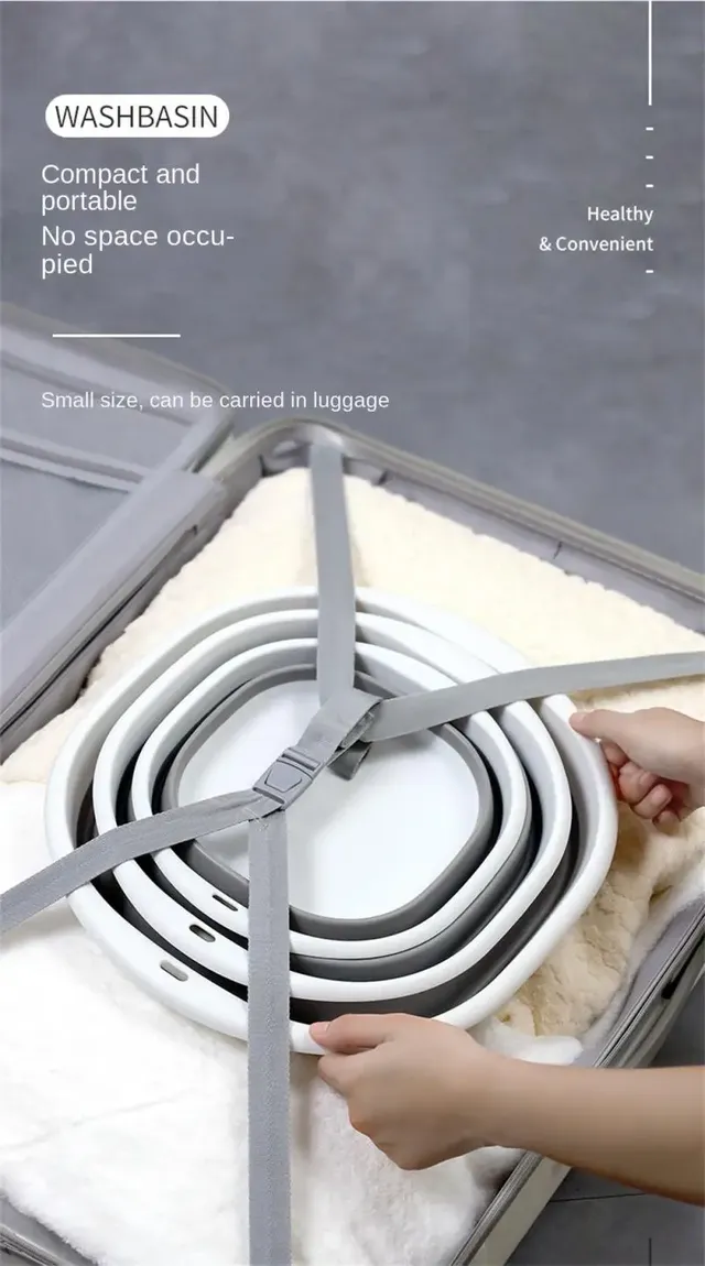 Bassine pliable silicone souple bord renforcé plastique… – vue 7