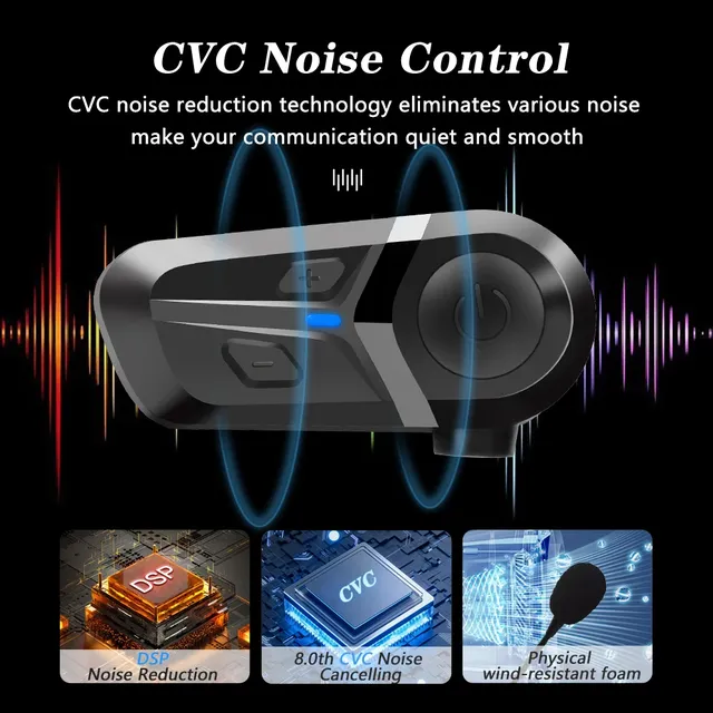 Bluetooth 5.3 casque de Moto sans fil casque mains… – vue 2