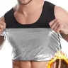 Gilet sauna homme sans manches coupe ajustée noir… – vue 2