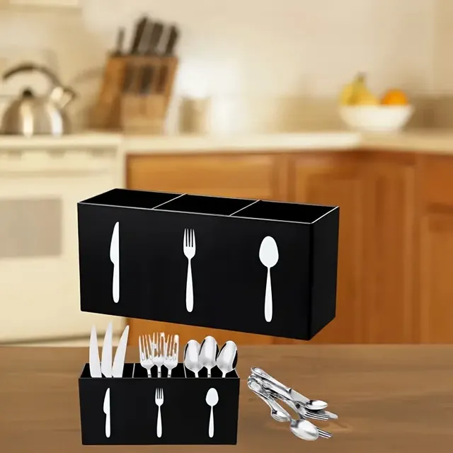 Support de rangement en plastique pour couverts de cuisine – vue 3