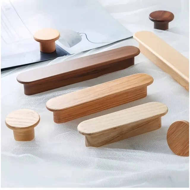 1Pc noyer meubles en bois poignée tiroir boutons…