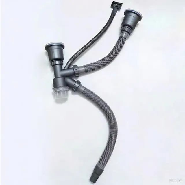 Tube d'évier Double en acier inoxydable – vue 3
