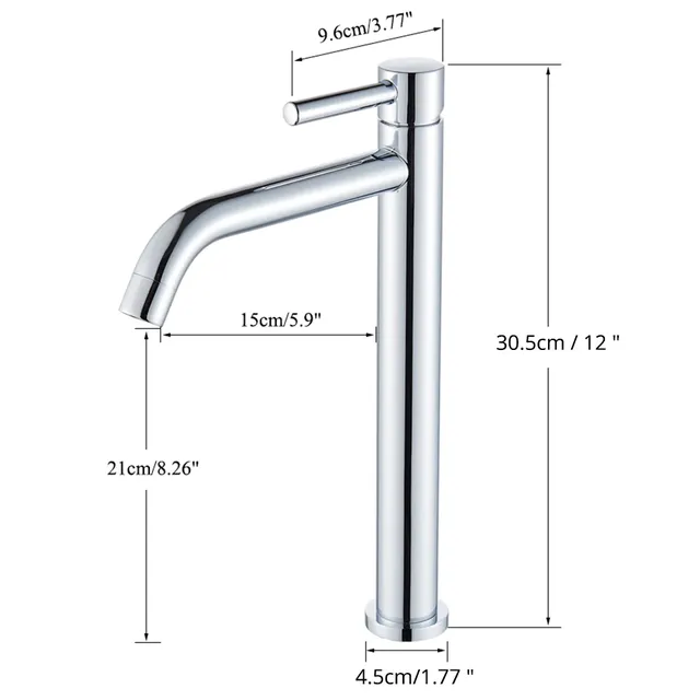 Robinet de lavabo noir – vue 7