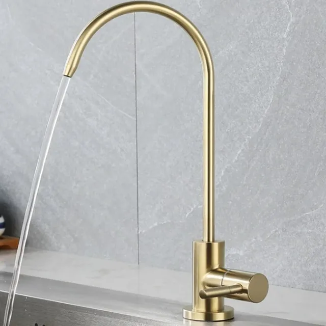 Robinet d'eau potable en acier inoxydable brossé – vue 2