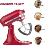 A36T-mélangeurs fixation batteur à bord flexible K45WW fouet à 6 fils pour Kitchenaid 4.5-5 Quart pièces de mélangeur sur socle à tête inclinable