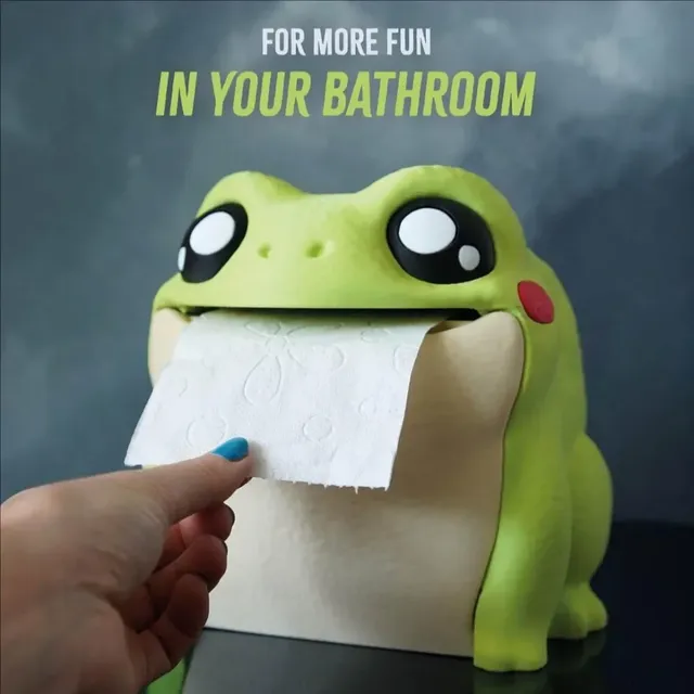 Porte-papier hygiénique grenouille – vue 2