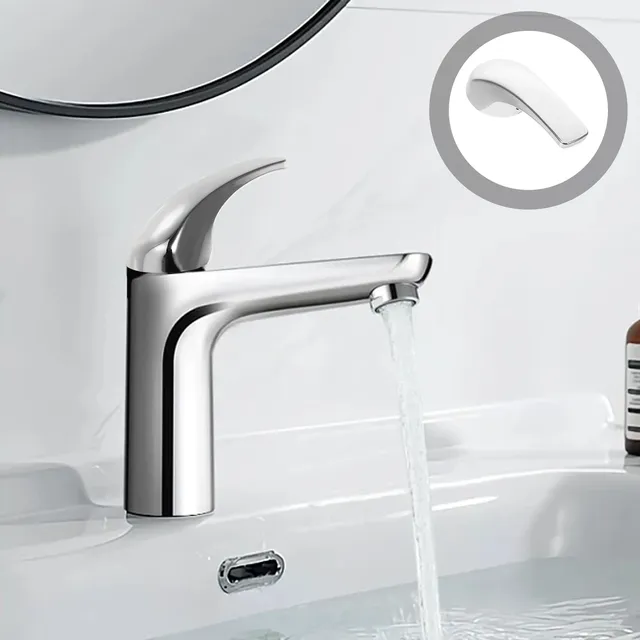 Poignée valve robinet douche chromée argentée… – vue 5