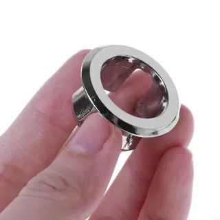 Anneau trop plein lavabo chromé plastique galvanoplastie diamètre 30mm…